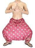 Whitewhale Mens Women Rayon Printed Harem Pants Pockets Yoga Trousers Hippie