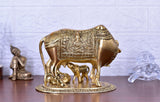 White Whale Large Kamdhenu Cow with Calf Figurine Decorative Gift Item