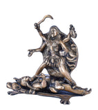 White Whale Large Brass Kali Idol Hindu Goddess of Time & Change Maa Kalika Shiva Statue Murti