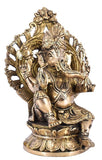 White Whale Ganesha Bhagwan Idol Ganesha Statue Ganpati Murti for Home Entrance Decor Luck Gift Home Decor