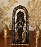 White Whale Brass Lord Ram Brass Statue Rama Idol for Temple Mandir Sculpture Office and Home Décor