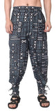 Whitewhale Mens Women Cotton Solid Aladdin Loose Baggy Boho Hippie Harem Pant