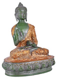 White Whale Brass Buddha Statue Murti for Home Decor Entrance Office Table Living Room Meditation Luck Gift Feng Shui Home Décor