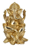 Whitewhale Brass Decor India Mangalkari Ganesha Statue (9 inches