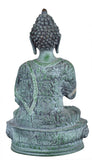 White Whale Brass Buddha Statue Murti for Home Decor Entrance Office Table Living Room Meditation Luck Gift Feng Shui Home Décor
