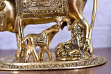 White Whale Large Kamdhenu Cow with Calf Figurine Decorative Gift Item