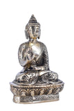 White Whale Brass Buddha Statue Yoga Murti for Home Decor Entrance Office Table Living Room Meditation Luck Gift Feng Shui
