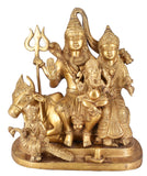 White Whale Brass Lord Shiva Family Statue Religious Shiv Parivar Ganesha Parvati Kartik Idol Figurine Home DecorMeditation Luck Gift Feng Shui