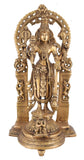 White Whale Brass Statue Hindu Bhagwan Idol Venkatesh Statue Narayan Lord Vishnu Idol Statue Vishnu Ji Standing Murti for Home Temple Office Pooja