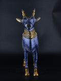 White Whale Brass Mighty Shivanandi Bull with Bells in Matte Black and Royal Gold Finish