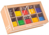 Whitewhale Wooden Tea Box Storage Natural Tea Chest Tea Bag Holder with Glass Window