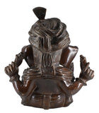 White Whale Lord Ganesh Murti Ganesha Idol Ganpati Brass Vinayaka Statue for Home Decoration | Hindu God Ganesh Bhagwan Blessing Ganpati Bappa Statue | Ganesha Statue Sitting Idol Sculpture