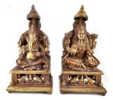 White Whale you think, we bring Brass Lakshmi Ganesha (Standard, Gold)