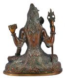 White Whale Brass Metal Lord Shiva Shankar Idol  Bhole Nath Bhagwan Murti Office Home Decor Showpiece Statue