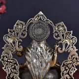 White Whale Superfine Antique Maa Saraswati Brass Statue Religious Goddess Sculpture Idol Home Décor