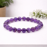 White Whale Natural Original Gemstone Round Beads Stretch Bracelet Healing Reiki 8mm