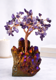 White Whale Tree Reiki Healing Crystal Gems Spiritual Feng Shui Vastu Table Décor
