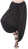 Whitewhale Men Women Cotton Baggy Hippie Boho Gypsy Aladdin Yoga Harem Pants