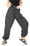 Whitewhale Women Cotton Elastic Waist Drawstring Summer Casual Baggy Hippie Yoga Pants