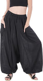 Whitewhale Men Women Cotton Baggy Hippie Boho Gypsy Aladdin Yoga Harem Pants