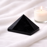 White Whale Pyramid Metaphysical Natural Gemstone Figurine