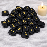 White Whale Rune Stones Tumbled Engraved Lettering Crystal Set Healing Chakra Reiki