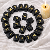 White Whale Rune Stones Tumbled Engraved Lettering Crystal Set Healing Chakra Reiki
