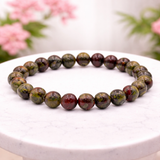 White Whale Natural Original Gemstone Round Beads Stretch Bracelet Healing Reiki 8mm