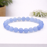 White Whale Natural Original Gemstone Round Beads Stretch Bracelet Healing Reiki 8mm