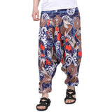 Whitewhale Men's Cotton Solid Harem Pants Yoga Trousers Hippie Pant