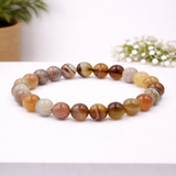 White Whale Natural Original Gemstone Round Beads Stretch Bracelet Healing Reiki 8mm