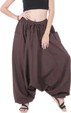 Whitewhale Men Women Cotton Baggy Hippie Boho Gypsy Aladdin Yoga Harem Pants