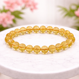 White Whale Natural Original Gemstone Round Beads Stretch Bracelet Healing Reiki 8mm