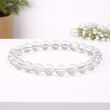 White Whale Natural Original Gemstone Round Beads Stretch Bracelet Healing Reiki 8mm