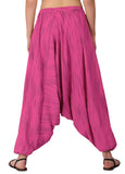 Whitewhale Mens Women Cotton Stripe Aladdin Loose Baggy Boho Hippie Harem Pants
