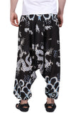 Whitewhale Men's Cotton Solid Harem Pants Yoga Trousers Hippie Pant