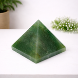 White Whale Pyramid Metaphysical Natural Gemstone Figurine