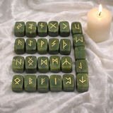 White Whale Rune Stones Tumbled Engraved Lettering Crystal Set Healing Chakra Reiki