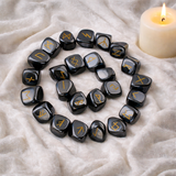 White Whale Rune Stones Tumbled Engraved Lettering Crystal Set Healing Chakra Reiki