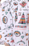 Whitewhale Mens Cotton Printed Harem Pants Pockets Yoga Trousers Hippie