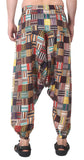 Whitewhale Mens Cotton Printed Harem Pants Pockets Yoga Trousers Hippie