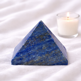 White Whale Pyramid Metaphysical Natural Gemstone Figurine