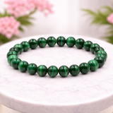 White Whale Natural Original Gemstone Round Beads Stretch Bracelet Healing Reiki 8mm