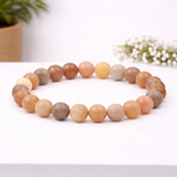 White Whale Natural Original Gemstone Round Beads Stretch Bracelet Healing Reiki 8mm