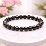 White Whale Natural Original Gemstone Round Beads Stretch Bracelet Healing Reiki 8mm