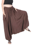 Whitewhale Men Women Rayon Baggy Hippie Boho Gypsy Aladdin Yoga Harem Pants