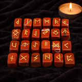 White Whale Rune Stones Tumbled Engraved Lettering Crystal Set Healing Chakra Reiki