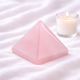 White Whale Pyramid Metaphysical Natural Gemstone Figurine