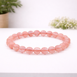 White Whale Natural Original Gemstone Round Beads Stretch Bracelet Healing Reiki 8mm