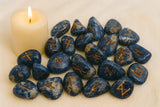 White Whale Rune Stones Tumbled Engraved Lettering Crystal Set Healing Chakra Reiki